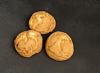 cupcake is on the black table