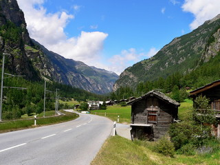Swiss Alps-view to the Randa