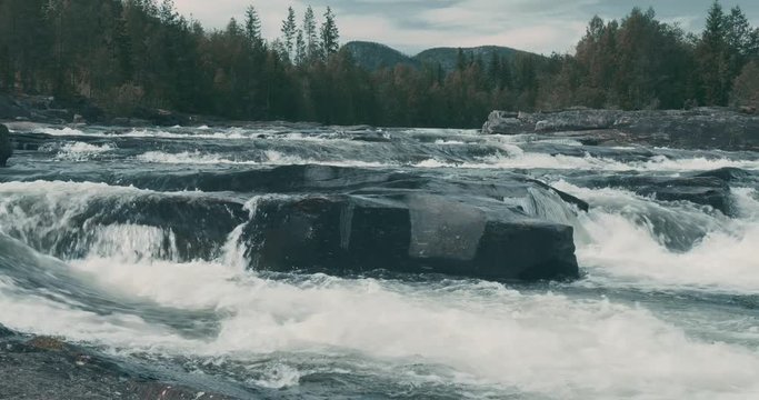 Hallingdalselva River In Norway