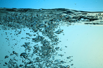 fresh water with bubbles
