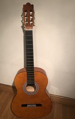Fototapeta na wymiar Isolated acoustic guitar