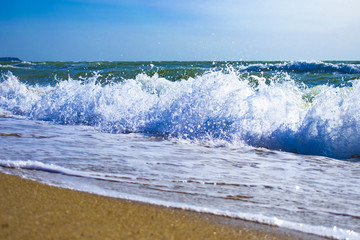 surf wave on the Black Sea coast