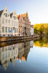 Fototapeta na wymiar Reflections in Bruges