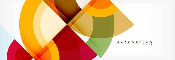 Obraz premium Vector circular geometric abstract background