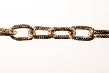gold color metal chain