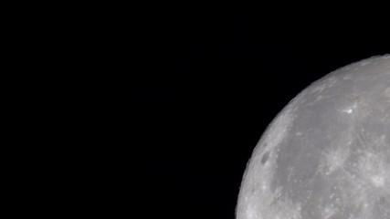 Close up of the moon