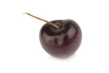 cherry. cherries black isolated on white background