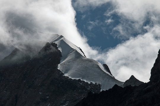 Fototapeta Cresta Biancograt, pizzo Bernina
