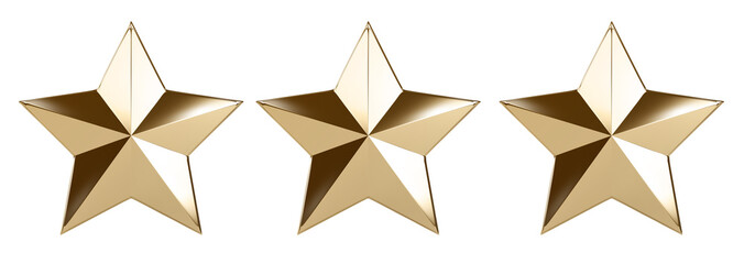 Obraz premium 3 Gold stars