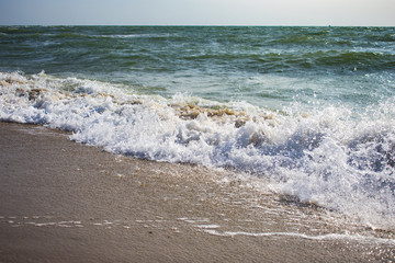 surf wave on the Black Sea coast