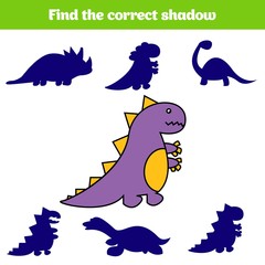 Matching children educational game. Match insects parts. Find missing puzzle. Activity for pre school years kids. Dinosaur