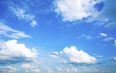 Beautiful blue sky