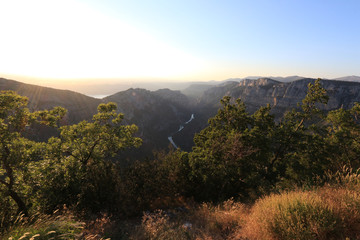 Verdon Gorges at sunset, Verdon Canyon, France