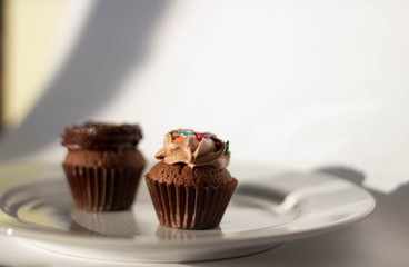 cupcakes de chocolate