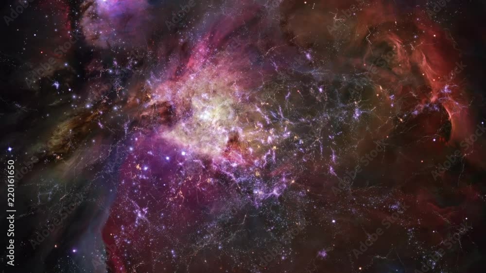 Canvas Prints galaxy 026: traveling through a galaxy and star fields in space.