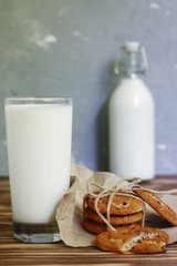 oat cookies with ribbon