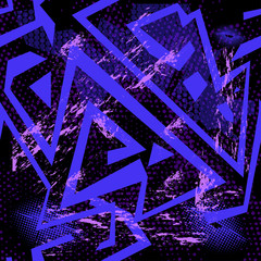 Abstract seamless sport pattern for girl and boy. Creative colorful sport pattern with stripes, lines, dots. Grunge sport urban background for textile, lines, clothes. Fashion sport style.