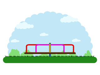 Landscape of a children park