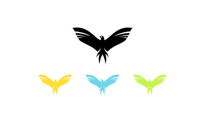 Colorful bird logo