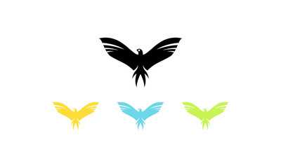 Colorful bird logo