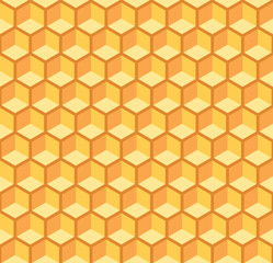 Seamless abstract honeycomb pattern background. Ideal for packaging and label designs.
