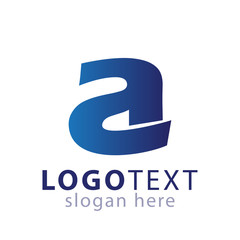 a Initial letter logo icon vector