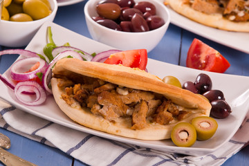 Greek pita bread.