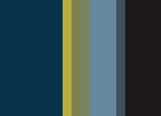 Striped background in deep blues with green and gray accents, vertical stripes, color palette background