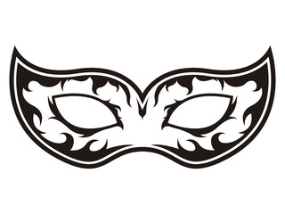 Isolated carnival mask icon