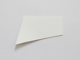 Blank speech bubble paper
