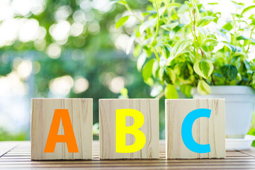 木製 ビジネスイメージ ABC