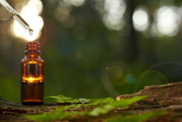 Natural remedies, aromatherapy - dropper & bottle.