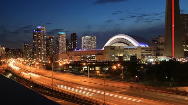 Cinemagraph, Looped, Night Timelapse Toronto