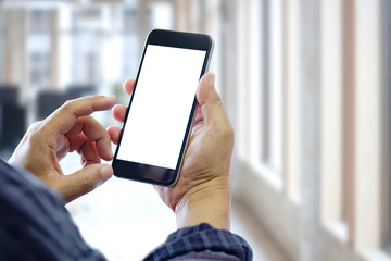 Unrecognizable businessman using a mobile phone