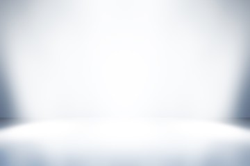 Soft gray empty perspective floor room studio gradient with backdrop spotlight used for background and display your product.