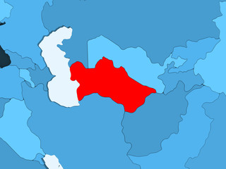 Map of Turkmenistan