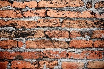 Brick wall for background or wallpaper