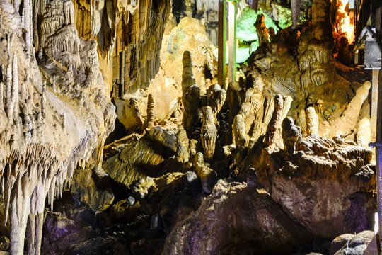 Stalactites and stalagmites