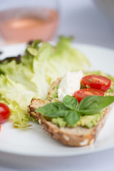 avocado toast closeup