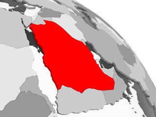 Fototapeta premium Map of Saudi Arabia
