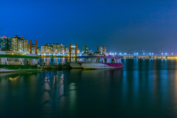 Fototapeta premium nightview in Taipei's Dadaocheng taiwan