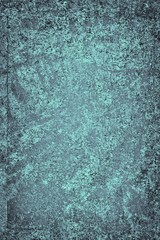Turquoise grunge background. Abstract texture of the old surface. Vintage paint coating pattern