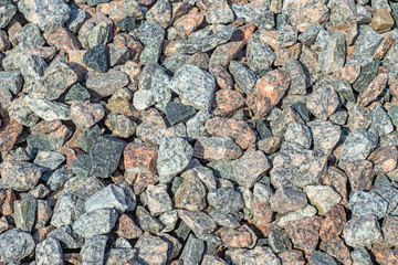 Granite crushed stone background
