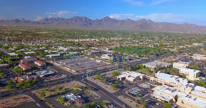Aerial Backward: Mountains Surrounding Scottsdale