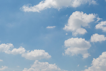 Clouds in the blue sky
