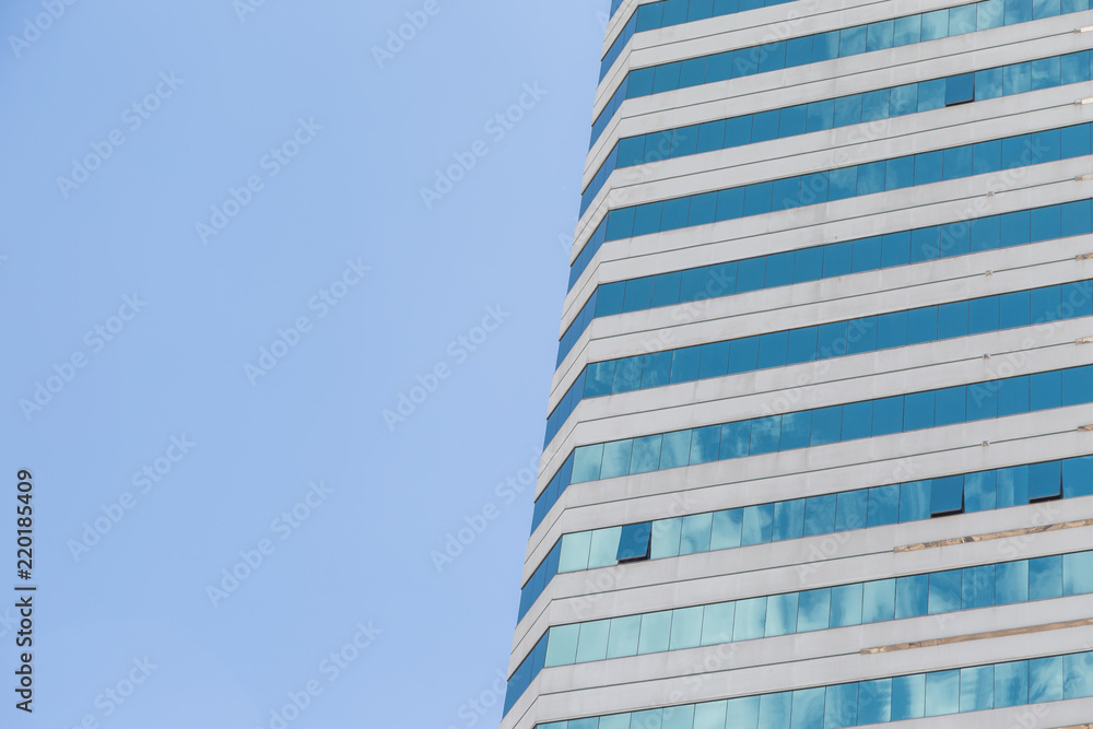 Wall mural blue windows busimess office building