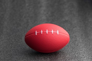 Rubber red american football toy