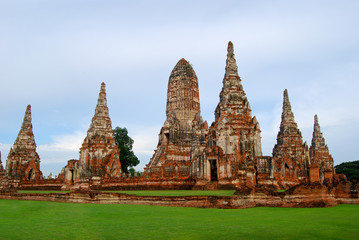 Fototapeta premium Wat Chaiwatthanaram is a Buddhist temple in the city of Ayutthaya Historical Park, Thailand.