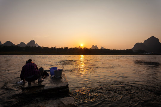 Foggy morning down by the river