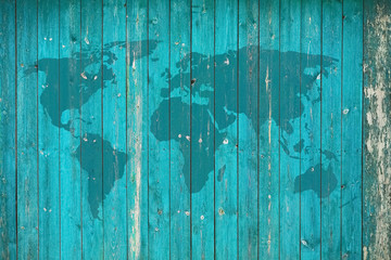 map on old wall
